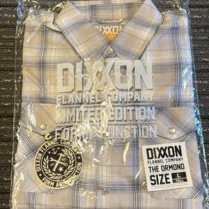 Dixxon The Ormond Flannel. Size men’s large tall. NIW.